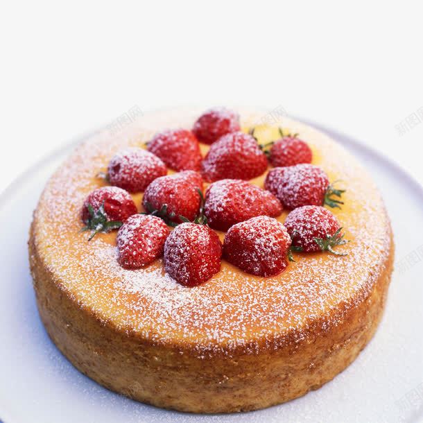 烤草莓蛋糕png免抠素材_新图网 https://ixintu.com 甜品 美食 芝士 草莓 蛋糕