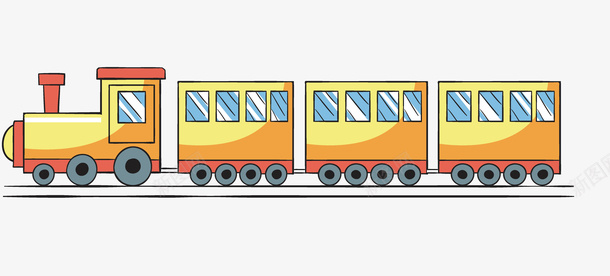 卡通简约装饰卡通火车头装饰png免抠素材_新图网 https://ixintu.com Q版小火车 交通工具标志 卡通开火车 卡通装饰 小清新插画 广告设计 海报设计 火车头卡通 火车头标志 金色火车