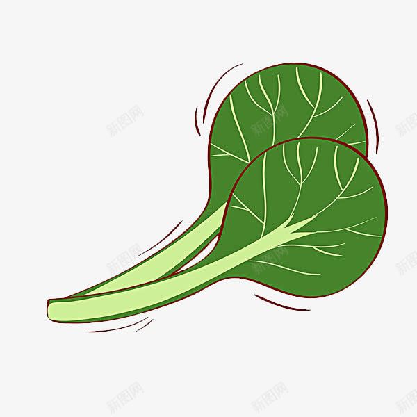小白菜叶子png免抠素材_新图网 https://ixintu.com 叶子 手绘 植物 绿叶 绿色植物 菜叶