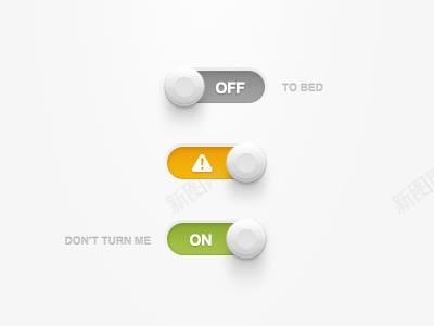 开关滑动按钮控件PSD源文件png免抠素材_新图网 https://ixintu.com 开关按钮设计 按钮ui设计 滑动按钮UI设计