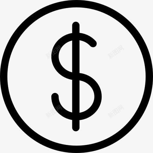 CoinIcon图标png_新图网 https://ixintu.com 生意 硬币 美元硬币 美元符号 货币 金钱