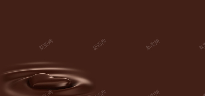 棕色巧克力背景psd设计背景_新图网 https://ixintu.com 巧克力 情人节专题 梦幻 棕色 浪漫 海报banner 甜品店 美食店
