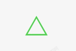 建议绿色三角形图标高清图片