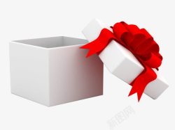 创意白色的礼盒包装礼物素材