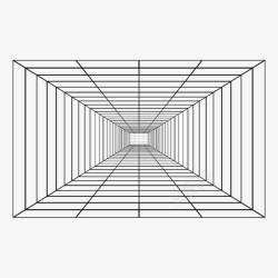 线形透视网格几何网格高清图片