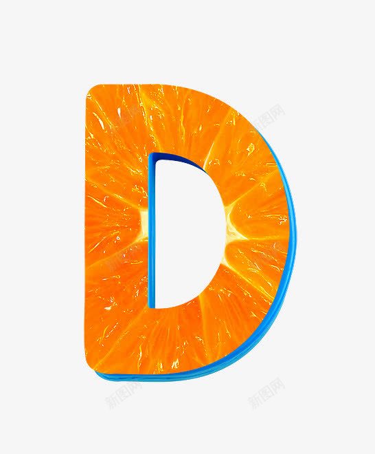 橙子字母dpng免抠素材_新图网 https://ixintu.com 创意数字 橙子字母数字 水果
