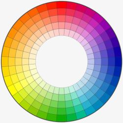 平面色彩构成色相环图高清图片