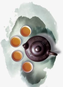 棕色茶壶茶壶高清图片