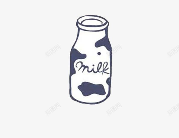牛奶瓶png免抠素材_新图网 https://ixintu.com 卡通 牛奶 瓶 装饰