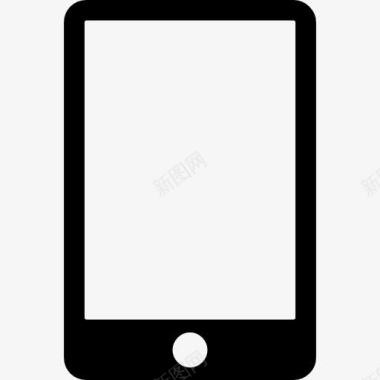 iPad与空白的屏幕图标图标