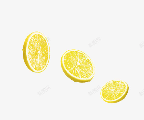 新鲜的柠檬切片png免抠素材_新图网 https://ixintu.com 产品实物 切片 新鲜 果汁 柠檬 水果