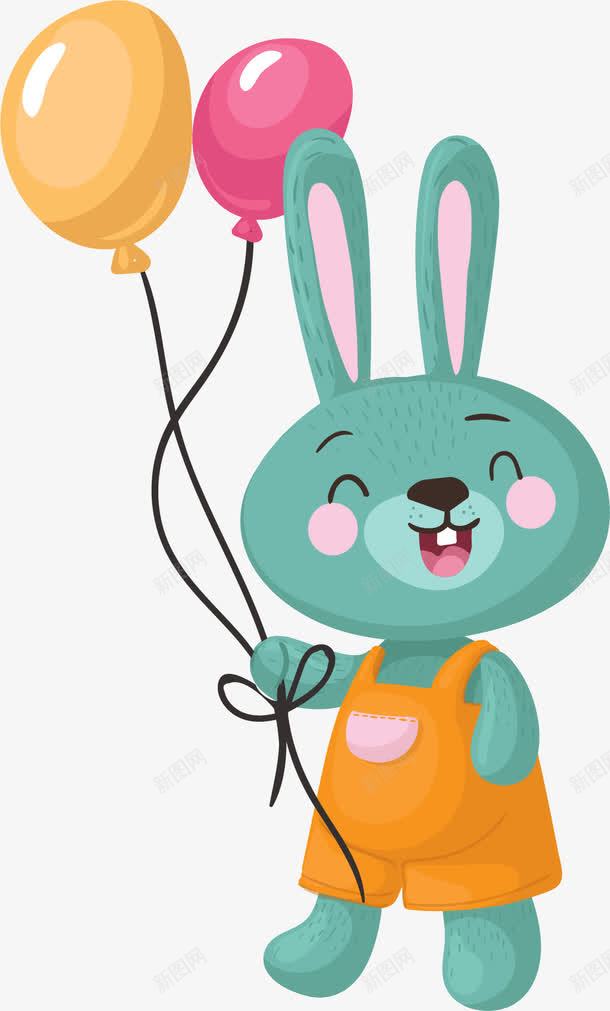 幼儿园小兔子png免抠素材_新图网 https://ixintu.com 兔宝宝 兔年 兔牙 卡通可爱 小兔 小兔子 小动物 幼儿园 气球 生肖 穿衣服的兔子