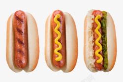 台湾热狗美味的食物芥末汉堡热狗实物高清图片
