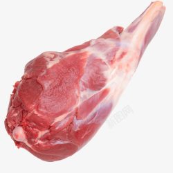 新鲜的猪肉块羊腿生羊肉高清图片
