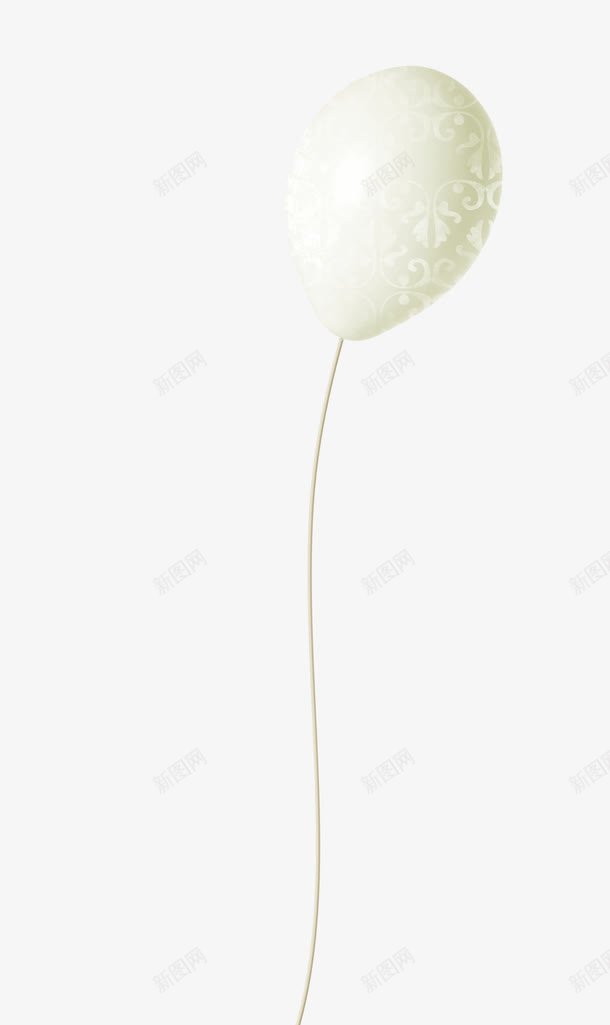 气球png免抠素材_新图网 https://ixintu.com 气球 白色 素材 花纹