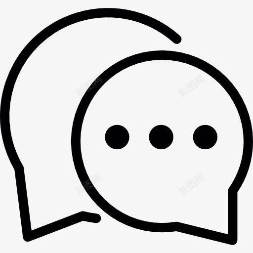 对话语音气球图标png_新图网 https://ixintu.com 对话 沟通 社交 聊天 谈心谈话 谈话