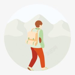 徒步旅行者徒步旅行人物高清图片
