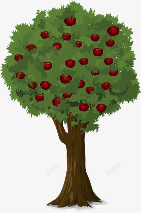 结满苹果的树png免抠素材_新图网 https://ixintu.com Q版苹果树 免费png 卡通 树 水果 自然 苹果 苹果树