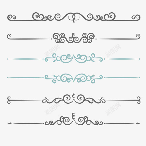 花纹装饰图形psd免抠素材_新图网 https://ixintu.com 图形 图案 花纹 花边