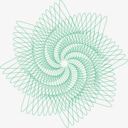 飘带花螺旋绿色绿色螺旋花纹纹理图高清图片