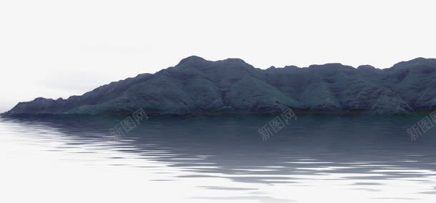 山水水墨画png免抠素材_新图网 https://ixintu.com 中国风 山 水 水墨画 黑色