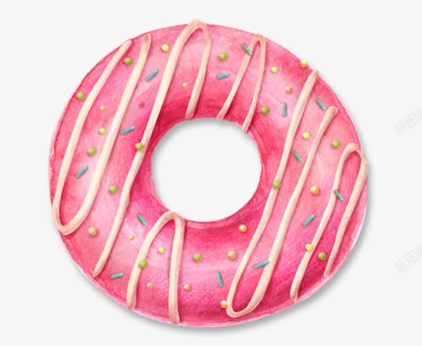粉色甜甜圈片png免抠素材_新图网 https://ixintu.com 甜甜圈 甜甜圈图片 甜食 美食 零食