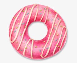 粉色甜甜圈片素材