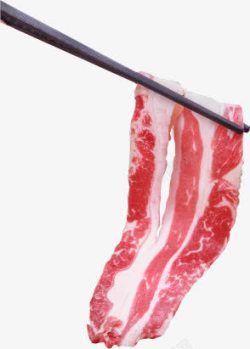 羊肉片免抠素材筷子夹着的羊肉卷高清图片