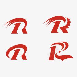 R形LOGO4款字母r标志图标高清图片