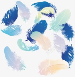 五彩斑斓背景彩色羽毛高清图片