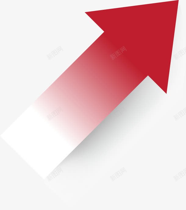 红色渐变箭头图标png_新图网 https://ixintu.com 方向箭头 标志图案 红色箭头 装饰图案