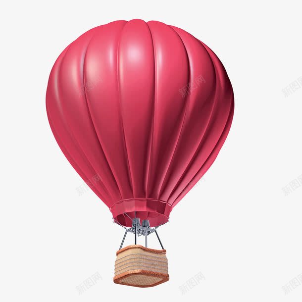 热气球png免抠素材_新图网 https://ixintu.com 气球 浪漫 热气球 空气球 红色 装饰