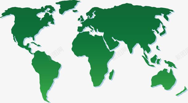 渐变绿色世界地图矢量图ai免抠素材_新图网 https://ixintu.com 世界地图 地图 旅游地图 渐变色 矢量png 绿色地图 矢量图