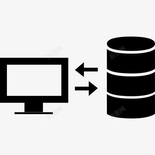数据交换接口的符号图标png_新图网 https://ixintu.com 交换 接口 数字 数据 数据库 监控 箭 计算机