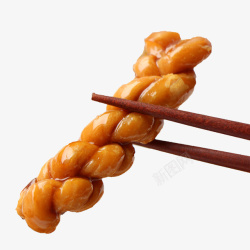 红筷子筷子夹着麻花高清图片