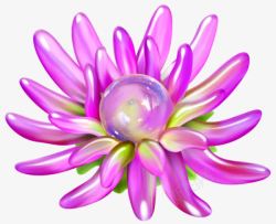 水晶吊球免费png下载紫色玻璃水晶花朵饰品高清图片