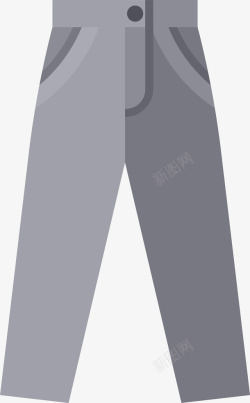 灰色简约裤子素材