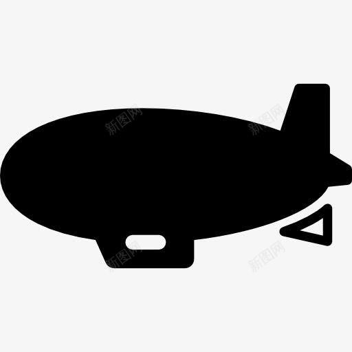 飞艇平面图标png_新图网 https://ixintu.com 天空 气球 氦元素 空中 运输 飞