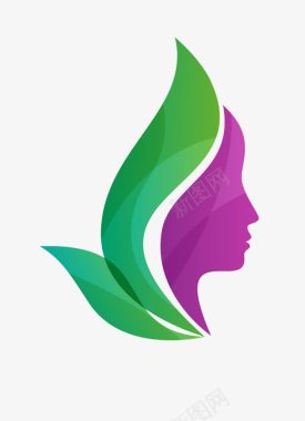 减肥logo绿色紫色图标图标