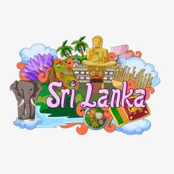 斯里兰卡建筑文化旅游宣传素材