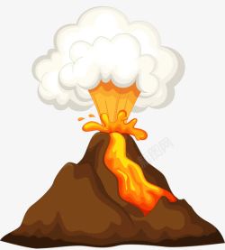 火焰山PNG火山爆发高清图片