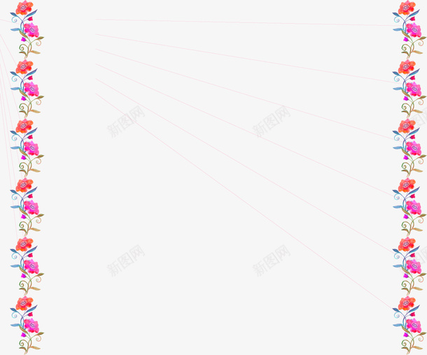 粉色春季花藤框架png免抠素材_新图网 https://ixintu.com 春天 春季 春日 绿化 自然 花朵 花藤框架 边框纹理 鲜花