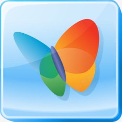 微软logo蝴蝶Hotmail生活标志微软图标高清图片