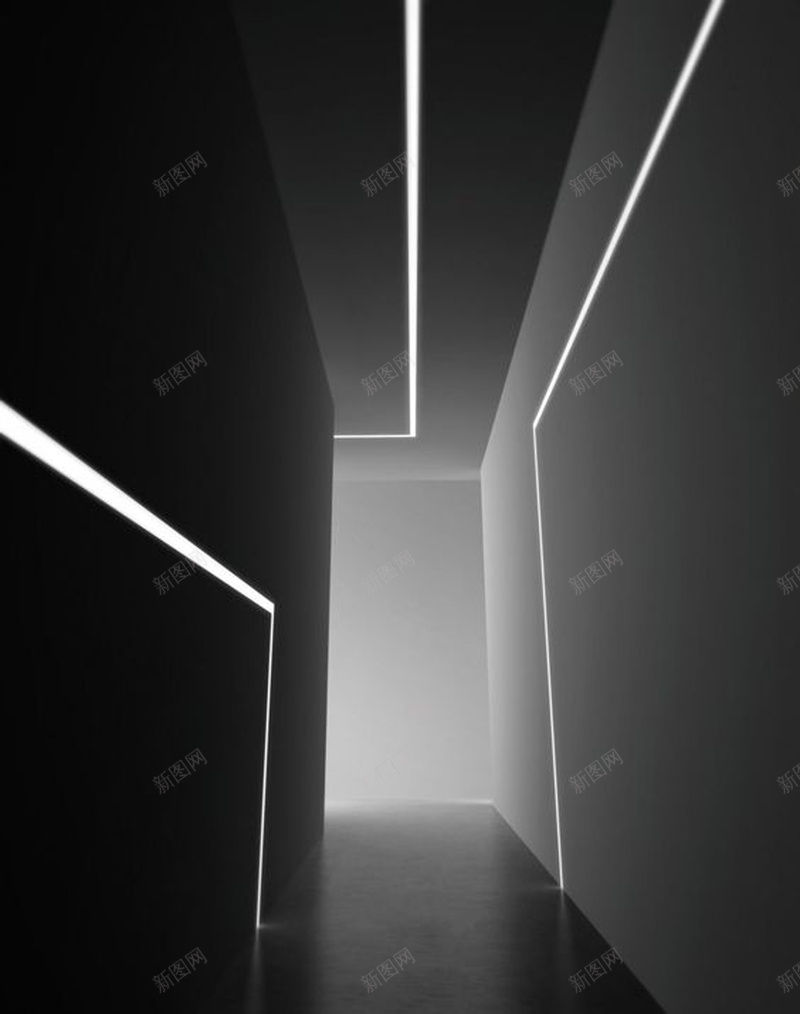 黑色空间感室内走廊建筑背景jpg设计背景_新图网 https://ixintu.com 室内 家装 建筑 空间感 艺术 走廊 黑色