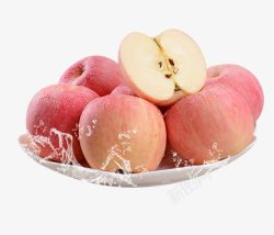 绾尪清新生鲜水果烟台红富士苹果高清图片