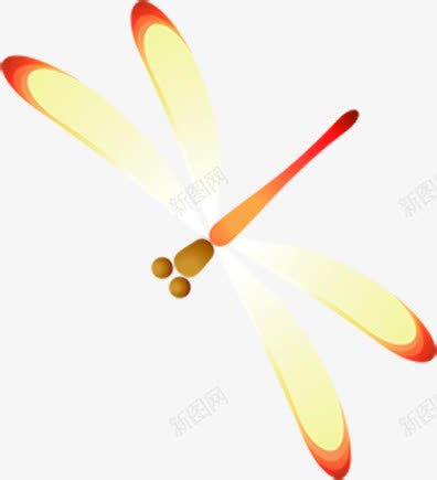 立绘彩绘上色的红蜻蜓光效叠加png免抠素材_新图网 https://ixintu.com 叠加 彩绘 蜻蜓
