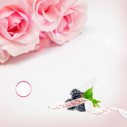 减肥保健品粉色花朵情人节礼物PSD分层主图背景高清图片