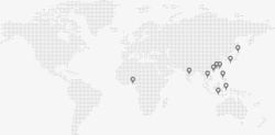 网点地图网格状亚洲地图高清图片