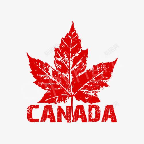 加拿大红色标志png免抠素材_新图网 https://ixintu.com CANADA 免抠素材 印章 大红 枫叶 淘宝详情素材 红色