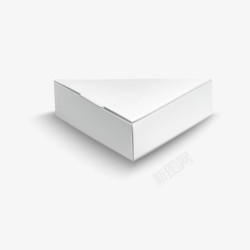 简洁背景PPT白色空白纸盒图标高清图片